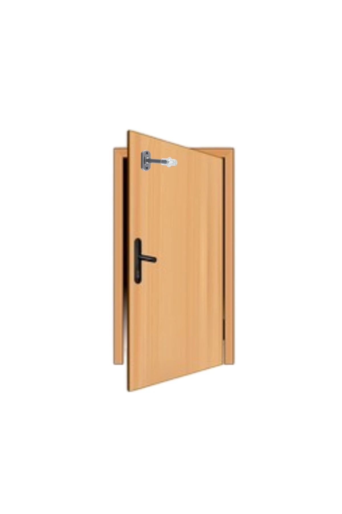 Plastik Stoper Kapı Pencere Arkası Gri Renk Tampon 8 CM Vidalı Duvar Koruyucu Silikon 1 Adet