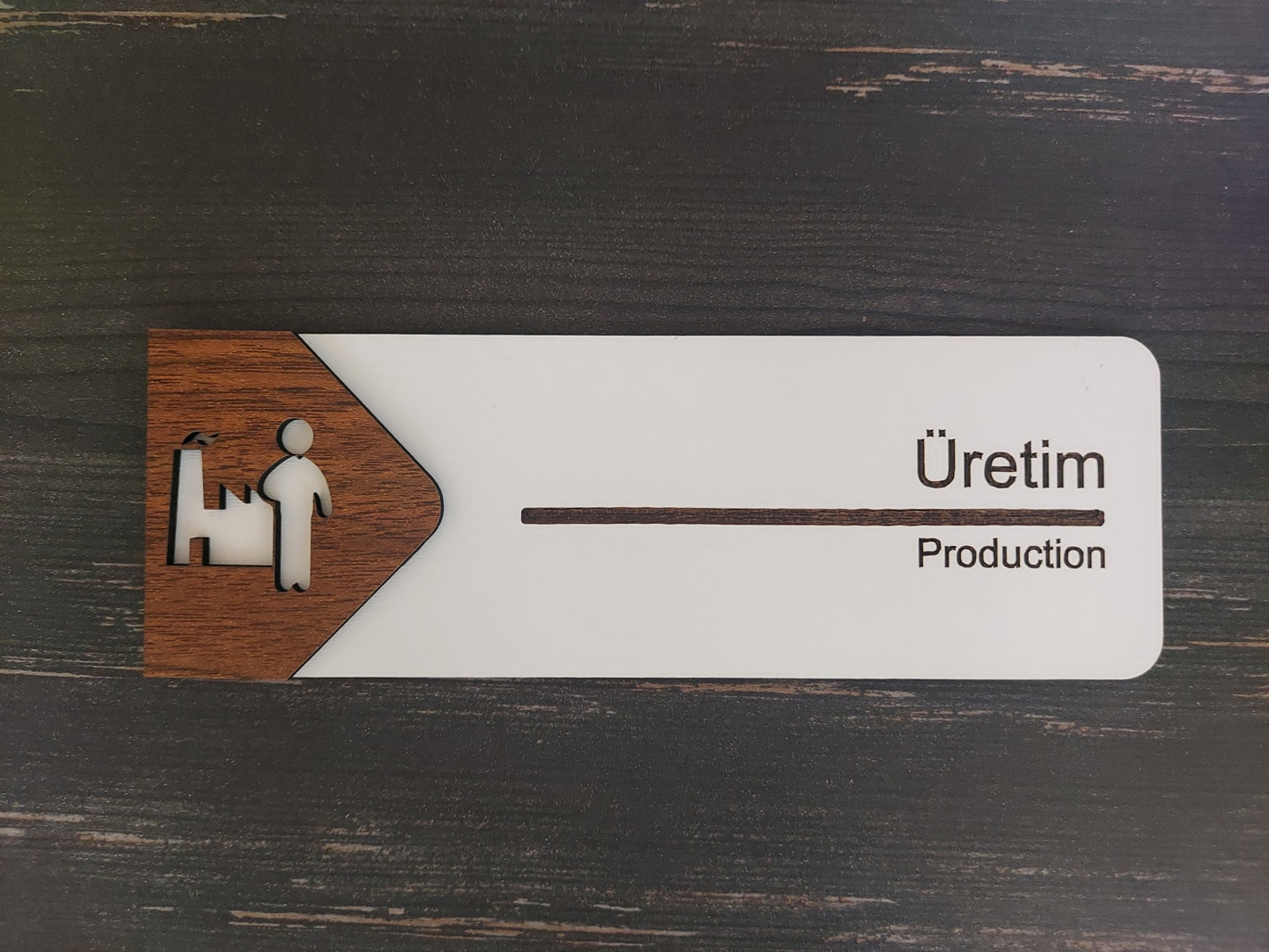 Üretim Ofis Oda Kapı İsimliği Yönlendirme Tabelası Levhası Kişiselleştirilebilir