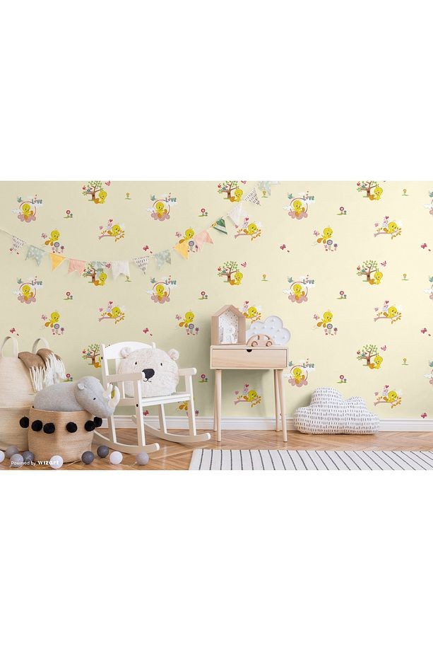 Ada Kids 8931-1 Duvar Kağıdı Sarı Tweety