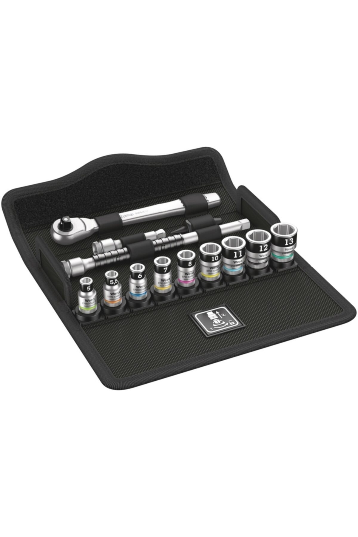 8100 Sa 12 Hf Masfallı Metal Cırcır Zyklop Set 1/4" 05003756001