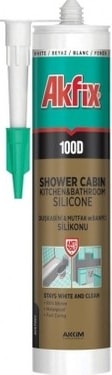 Silikon Beyaz Duşa Kabin Silikonu 310 mm -