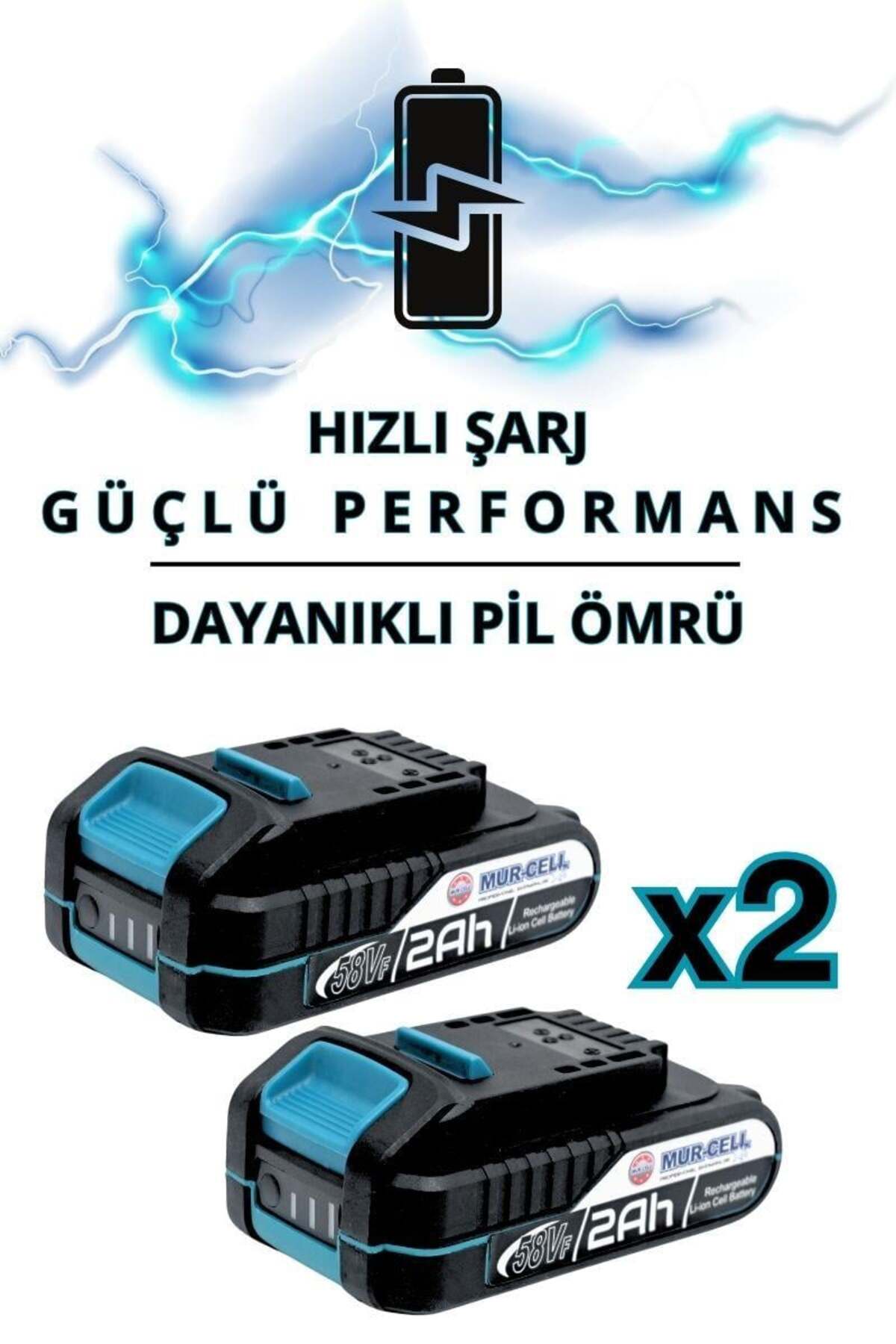 Mur-pl10w-mavi 21v 2.0ah Profesyonel Çift Batarya Şarjlı Alçıpan Vidalama