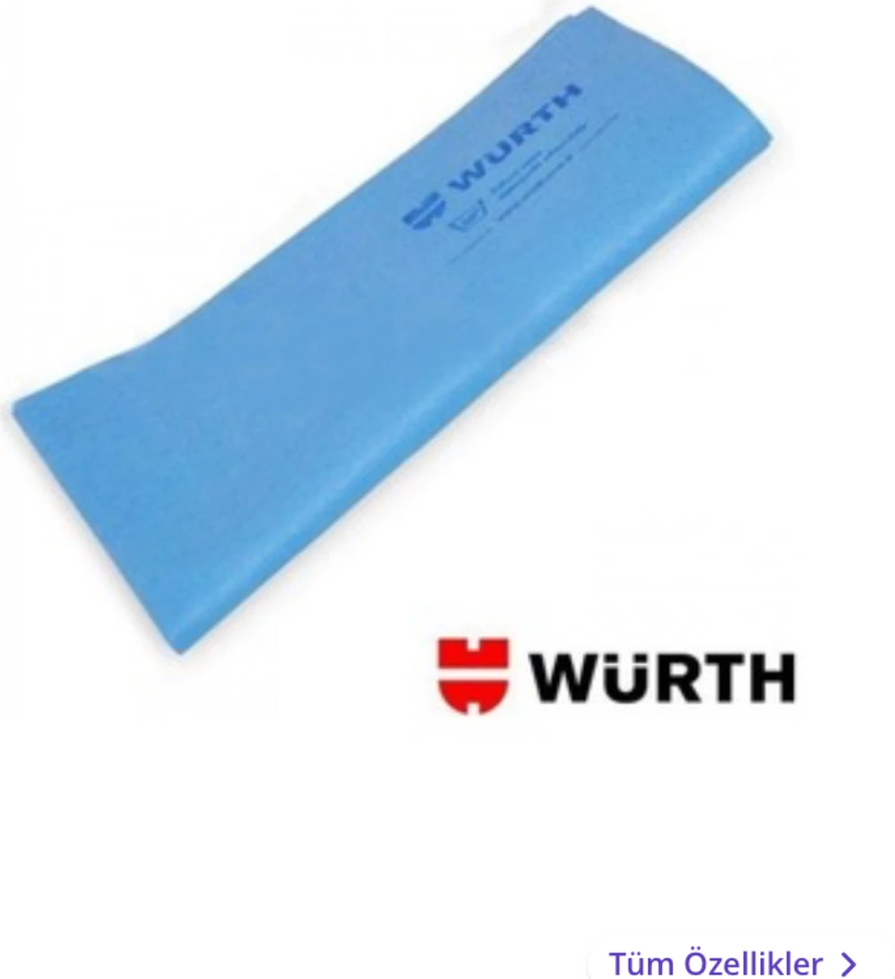 Sentetik Güderi Bez 40X40 cm Mavi