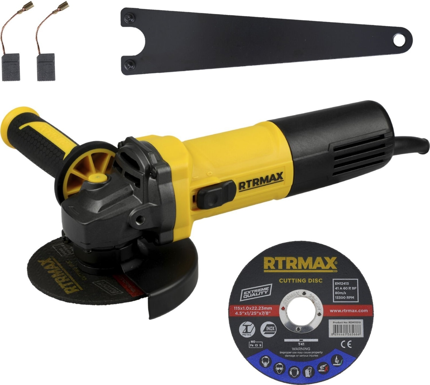 RTRMAX RTM1090 Avuç Taşlama Makinası 125 mm 950 W