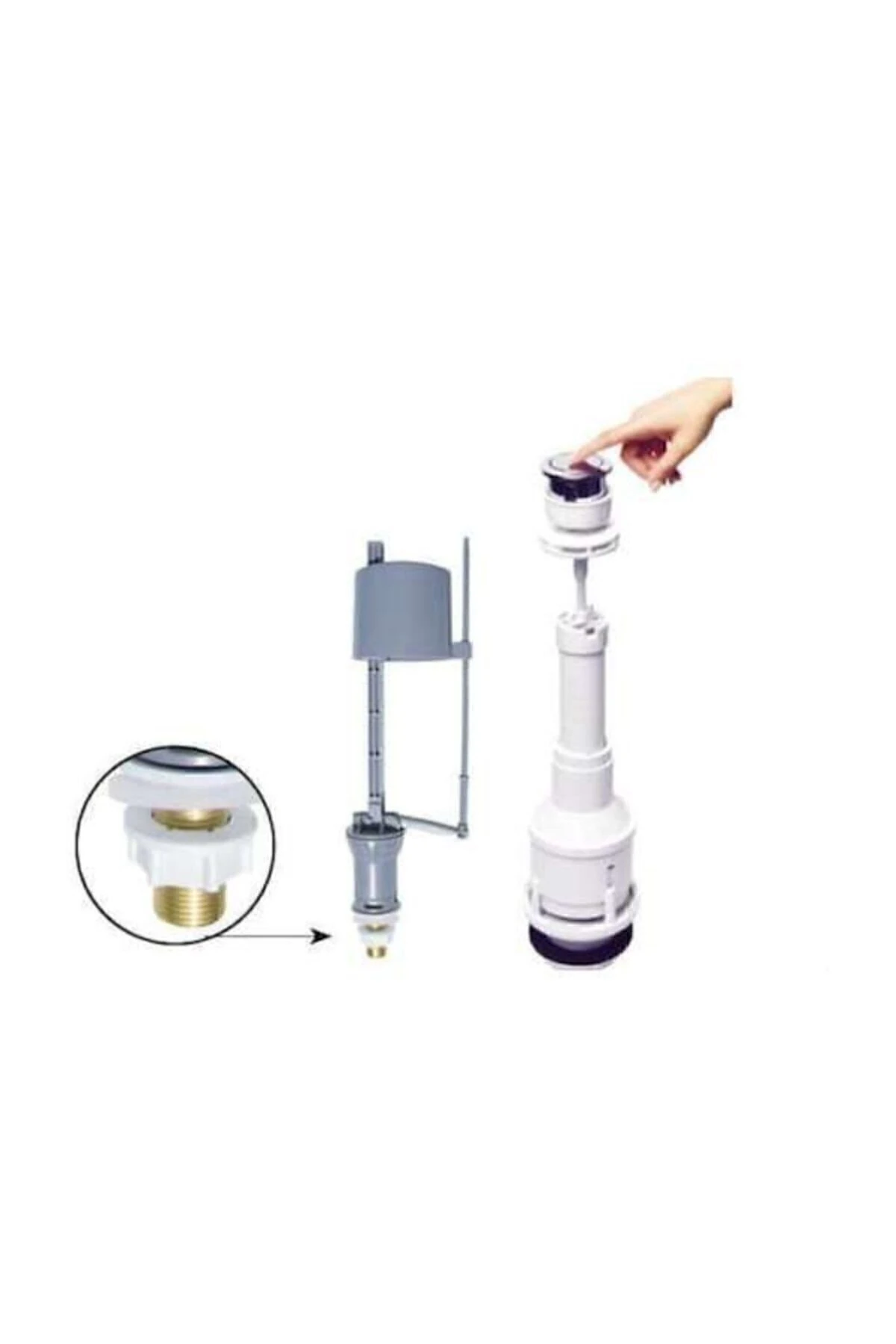 Klozet Sifon Basmalı Rezervuar Iç Takım Su Tasarruflu Klozet Iç Takımı Aek Rezervuar İç Takım 1 Yıl