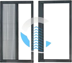 Pileli Plise Sürgülü Akordiyon Katlanır Pencere - Kapı Sinekliği (plastik Kapı & Pencere-çelik Kapı)