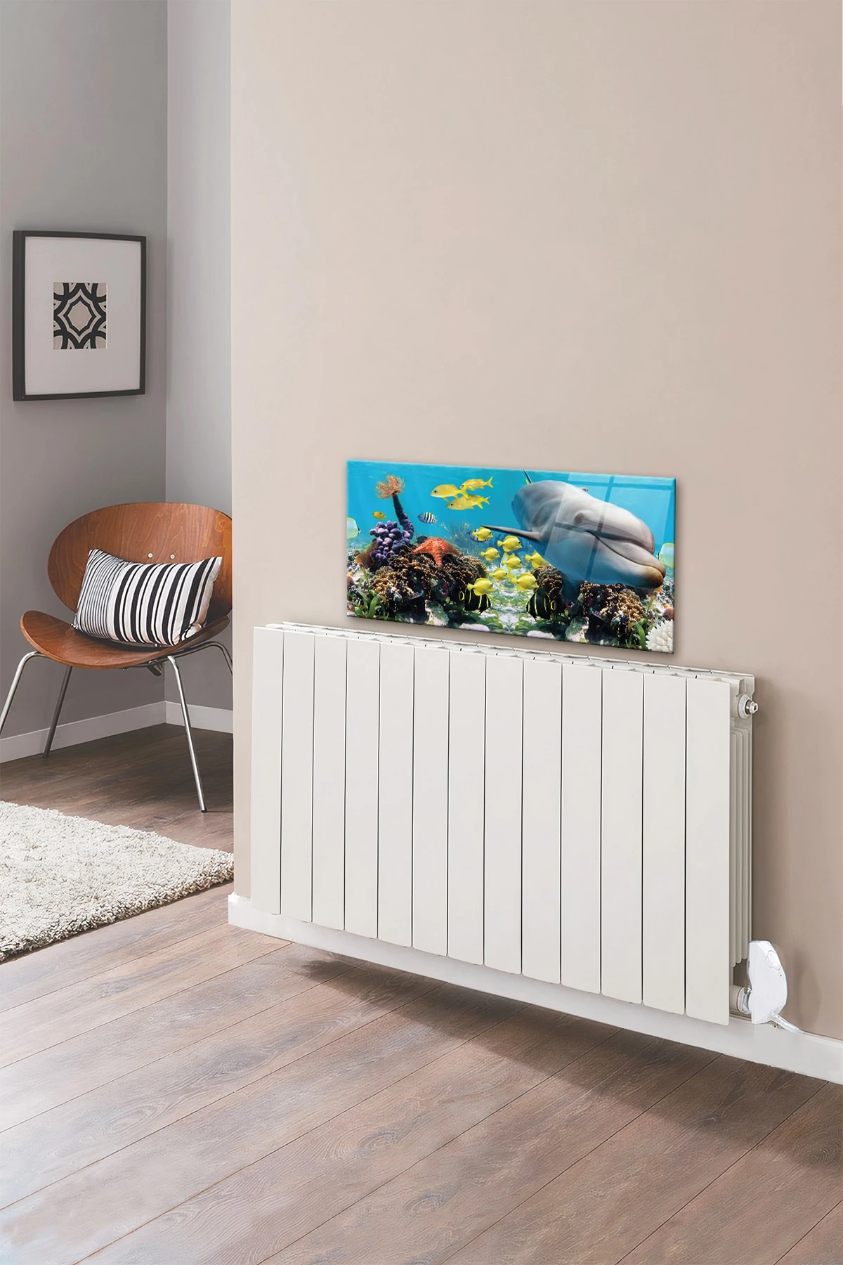 Petek Üstü Cam | Yunuslu Akvaryum | 40cm X 80cm