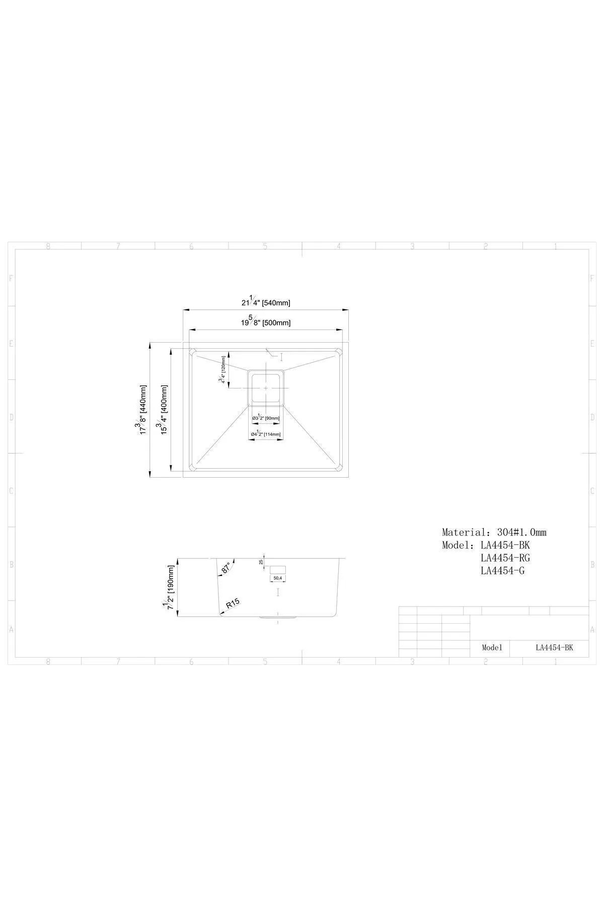 Elegante 4454 Pvd Kaplama Inox Paslanmaz Çelik Mutfak Evyesi, Mutfak Lavabosu (SİFON DAHİL)