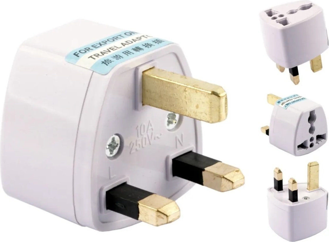 Ingiltere, Hong Kong, Irlanda, Kıbrıs Seyahat Fişi Adaptörü Tip G Plug Adapter Üniversal 3 Pinli