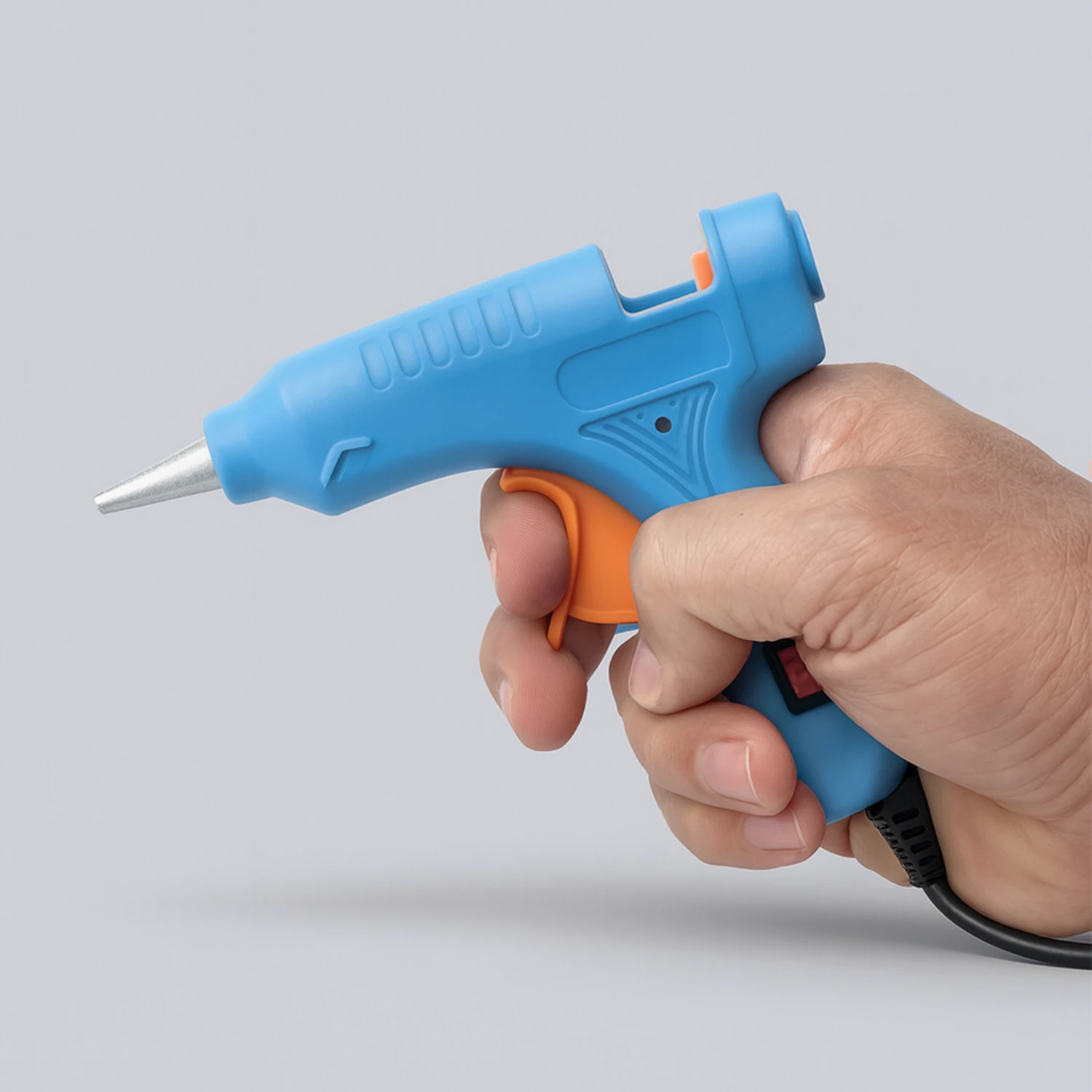 7.5 mm 20W Sıcak Ince Mum Silikon Tabancası 190°C Hızlı Isınan Güçlü Yapıştırıcı Tabanca Ergonomik