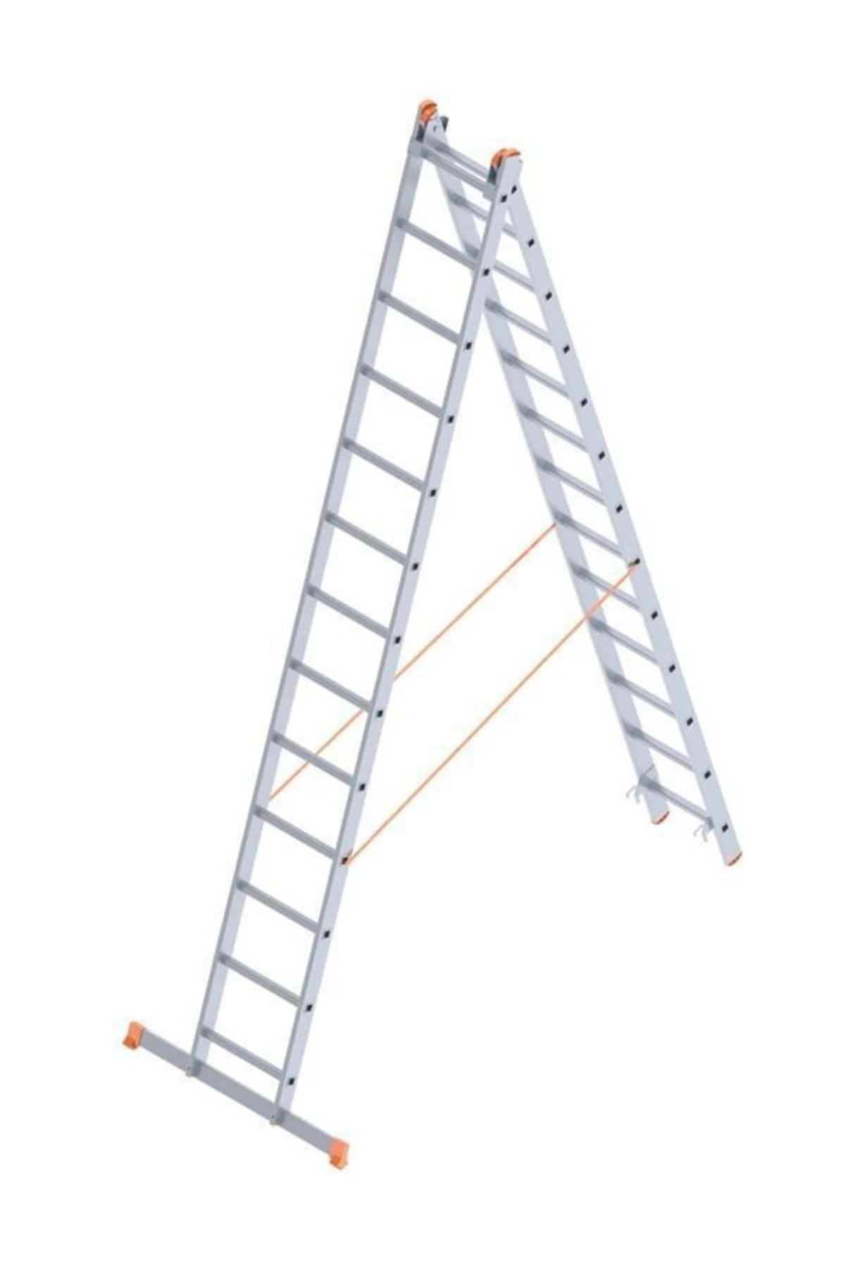 Xxx 2x13 A Tipi Sürgülü Merdiven Endüstriyel 7,10 Metre