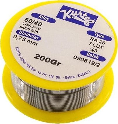 0.75 mm 200GR Lehim Teli (%60 Kalay / %40 Kurşun)