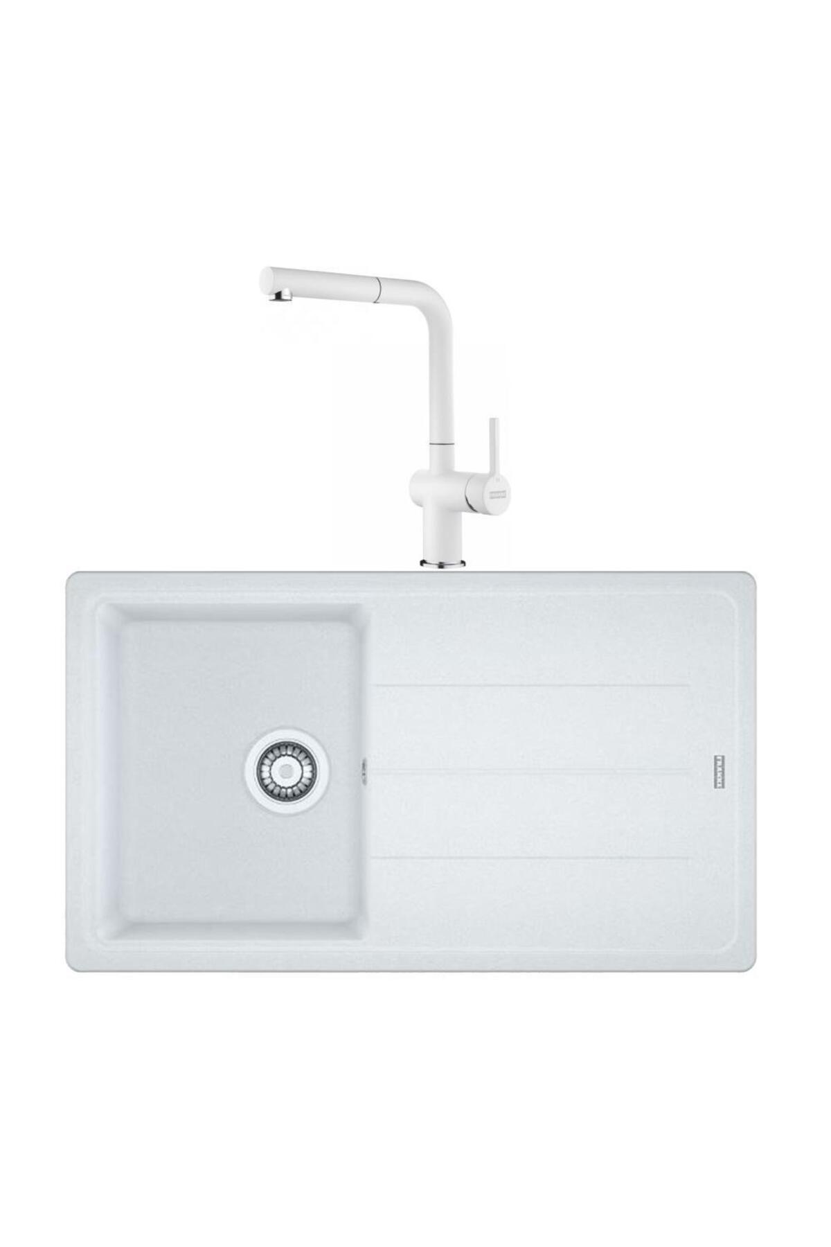 Basis BFG 611 BİANCO Granit Evye Active Plus Doccia 2.0 Batarya Set