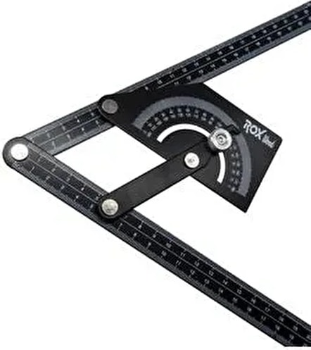 Çok Fonksiyonlu Dereceli Gönye İletki 23 x 50 cm Dayanıklı Alüminyum