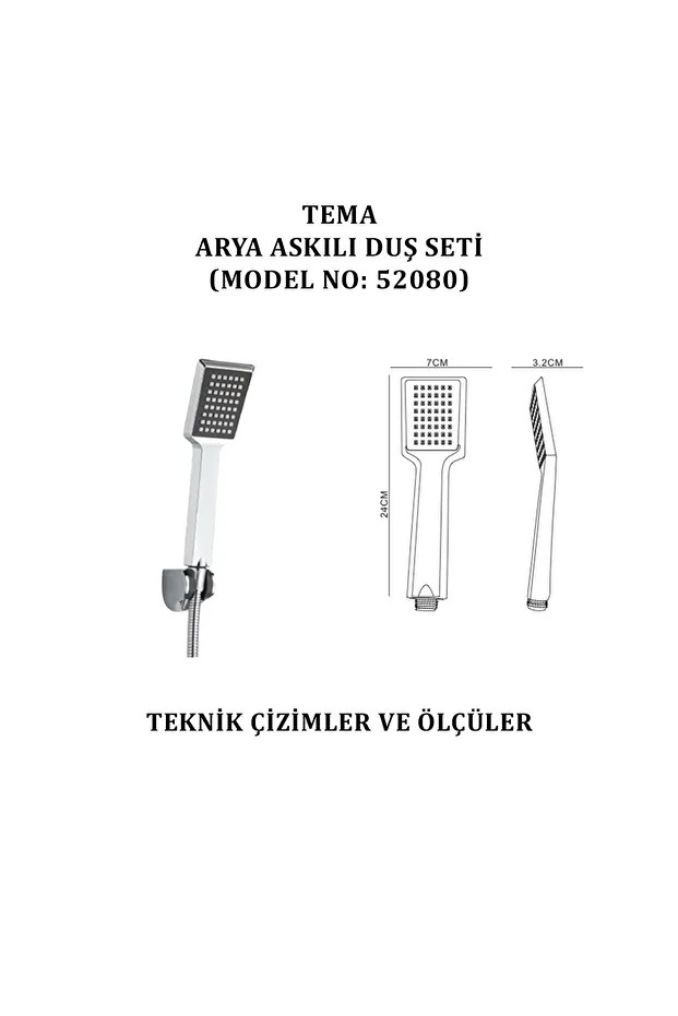 Arya Askılı Duş Seti (MODEL NO: 52080)