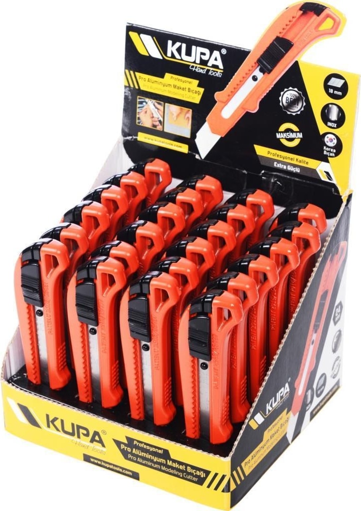 Kupa Alüminyum Kırmızı Pro Maket Bıçağı Falçata