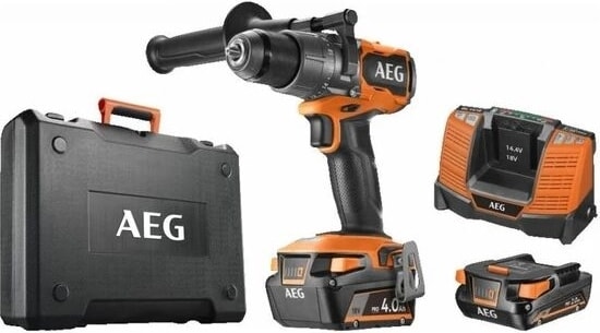 AEG  Bsb 18C3BL-X02C Kömürsüz Darbeli Matkap 1 x 4 Ah 1 x 2 Ah