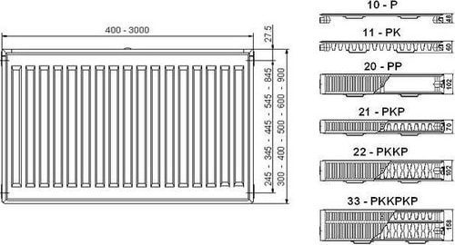 Plus 500X1000 Panel Radyatör