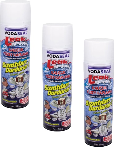 3 Lü Paket Leak Fix Su Geçirmez Sızdırmaz Sprey 396 gr Beyaz