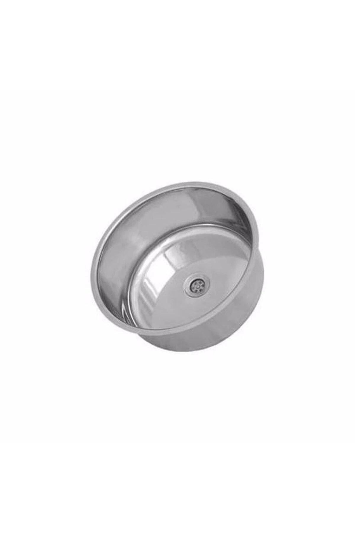 Paslanmaz Yuvarlak, Daire, Oval Krom Evye Mutfak Lavabosu Evyesi + Stoktan Aynı Gün Kargo..