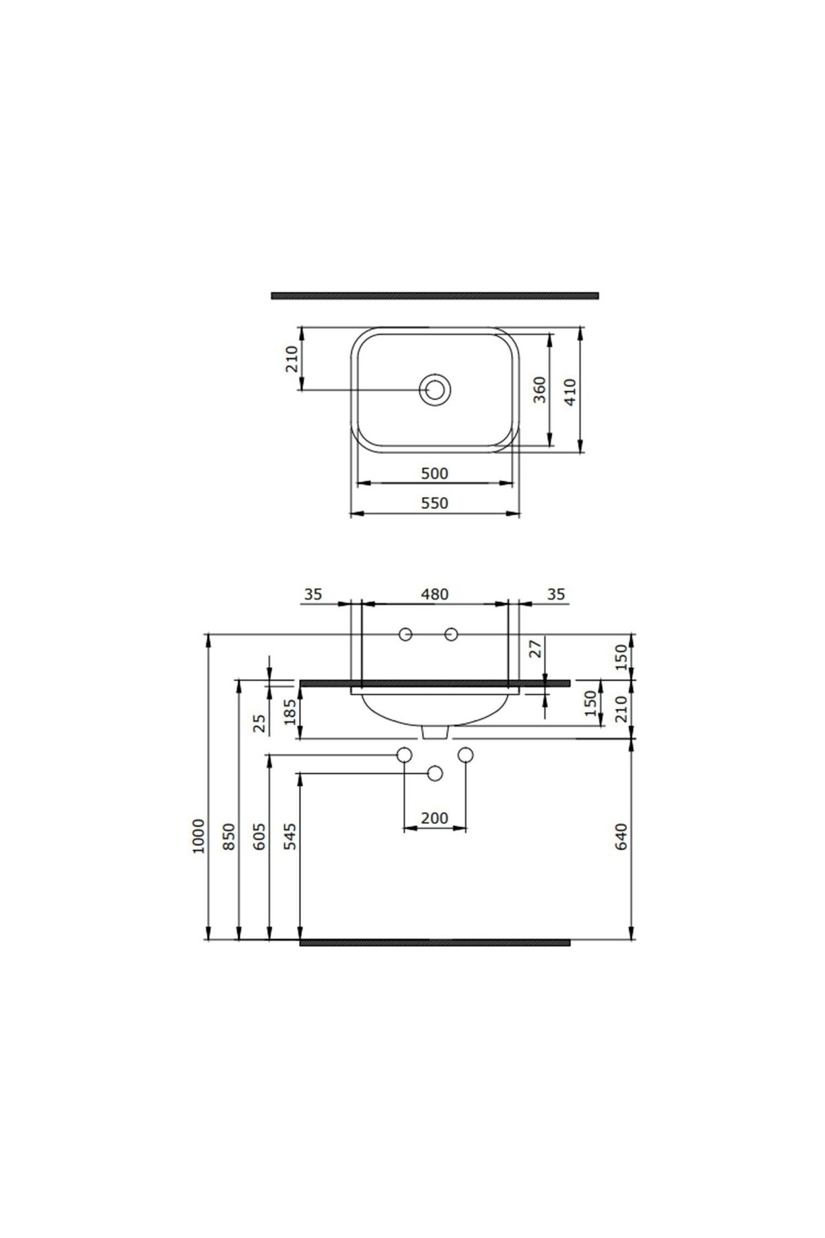 Bocchı Scala Tezgah Altı Lavabo 55 Cm -mat Kaşmir 1006-011-0125