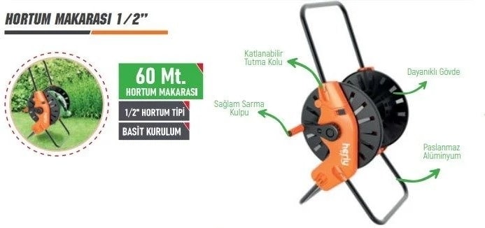 HL2303  Taşınabilir Hortum Makarası