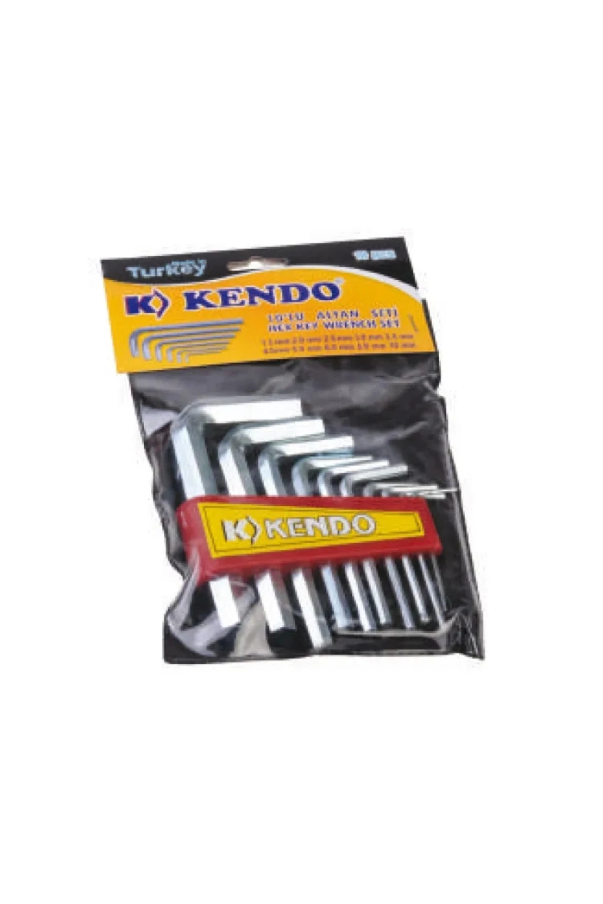 Kendo Poşetli 6 Köşe Alyan Seti 10 Parça