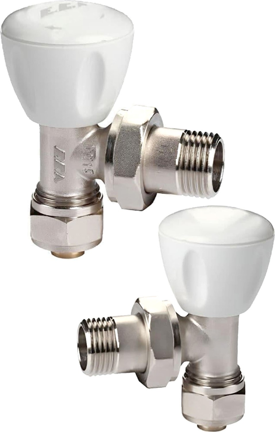 Eca Köşe Radyatör Vanası 2 Adet Pex Rv3 1/2''X16 mm 602120721