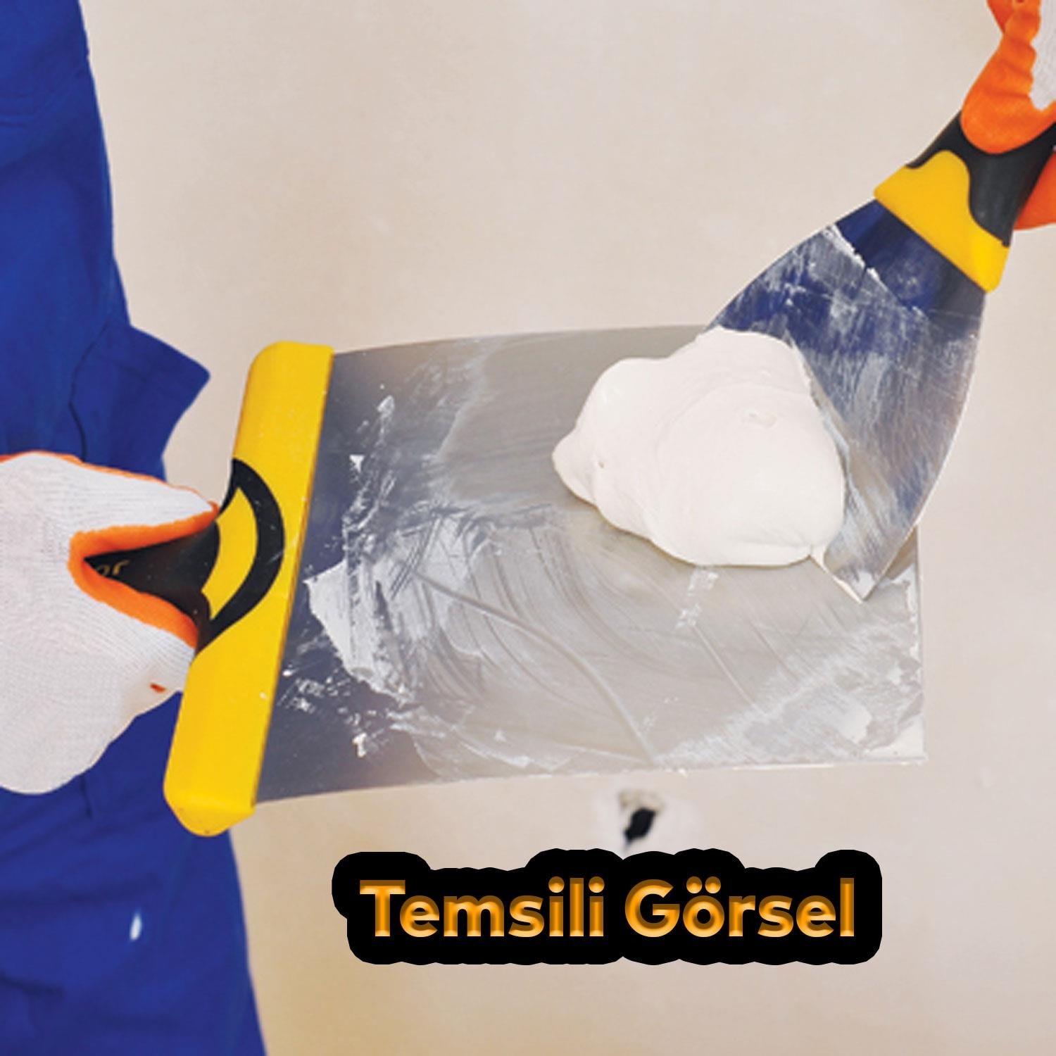 Dekor 550 Macun Küreği Macun Çekme Kürek 16 cm Inşaat Sıva Alçı Fayans Parke Duvar Plastik Saplı