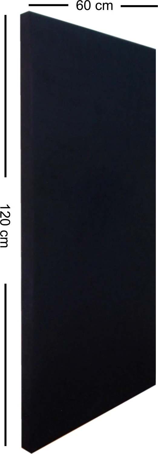 Kumaş Kaplı Akustik Sünger Panel Siyah 4 x 60 x 120 cm