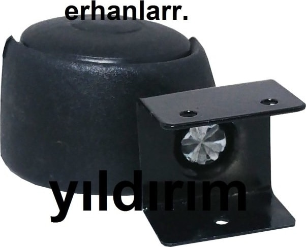 Tekerlek 4 Adet Sehpa Masa Teker Kanallı Küçük Boy Plastik Siyah Tekerlek
