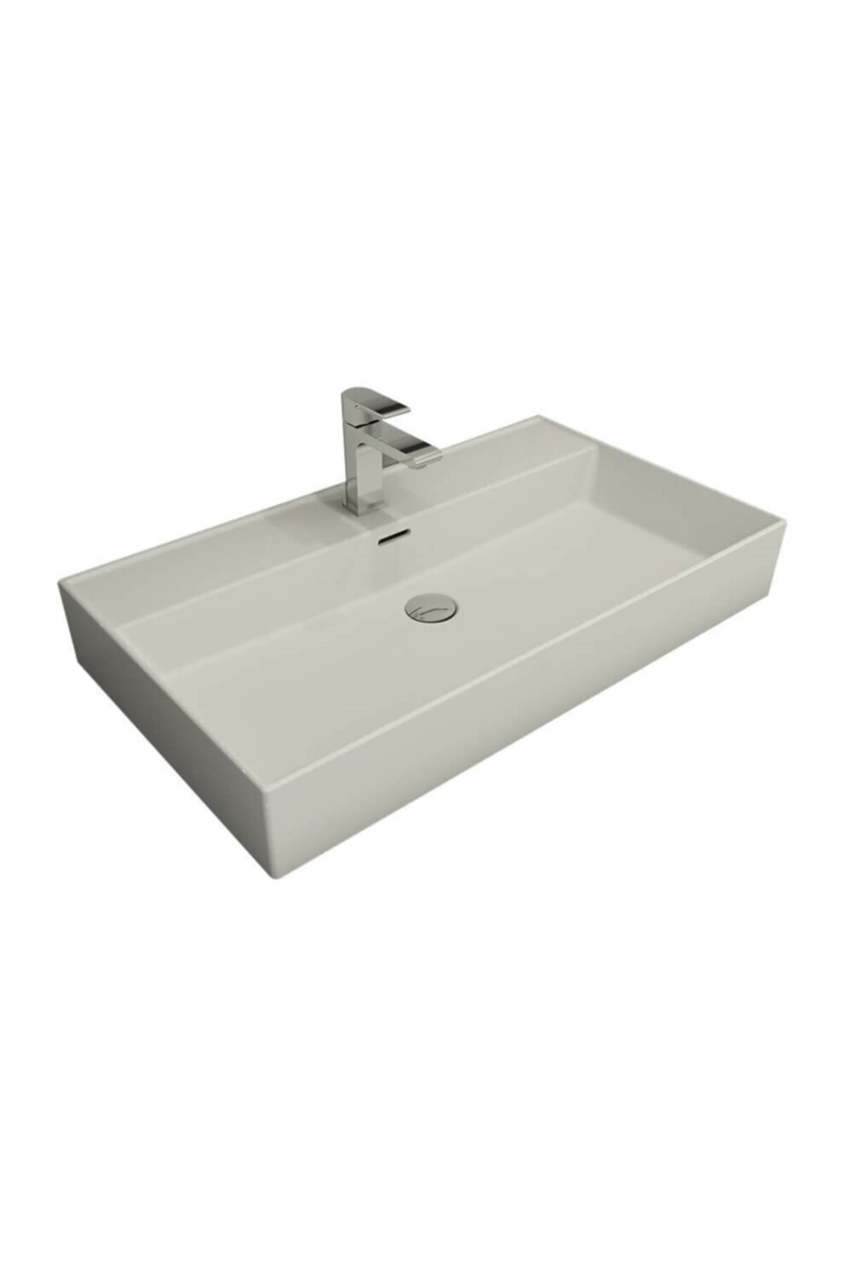 Mılano Lavabo 80 Cm - Mat Beyaz