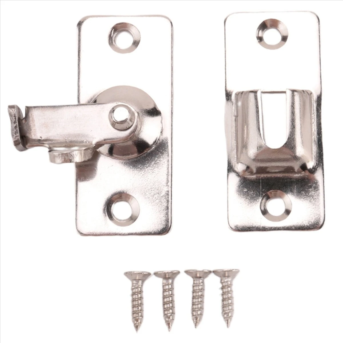 Banyo Paslanmaz Çelik Süsler Malzemeler Kapılar Kilitler Kapı Sürgülü Sağ Açılı Kilit Kapı Tokası (Yurt Dışından)