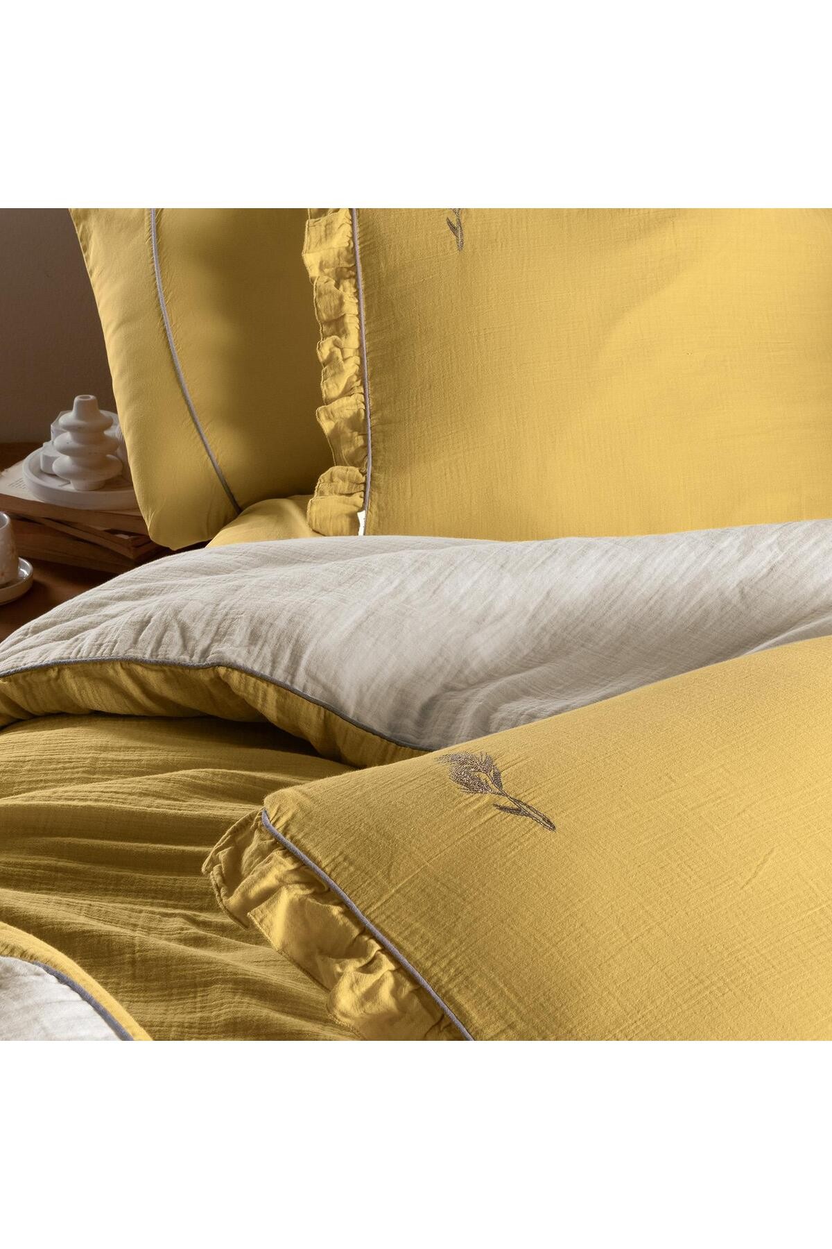 Mood Comfort Kenyon Sarı King Size Nevresim Takımı