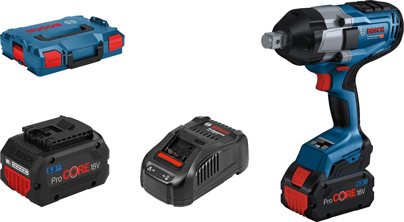 Gds 18V-1050 H Akülü Darbeli Somun Sıkma (2X8AHPROCORE,L-BOXX)