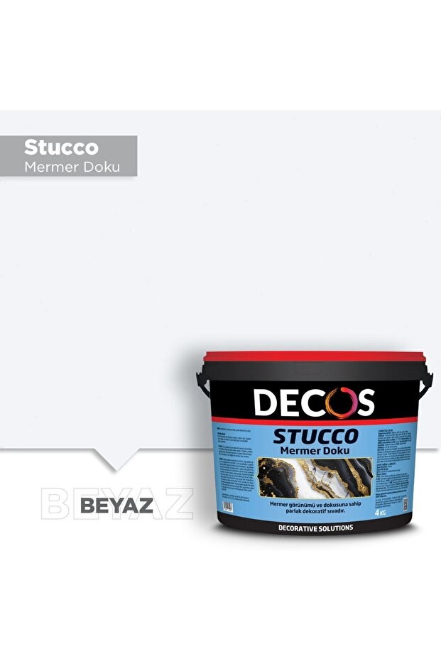 Stucco - Mermer Efektli Dekoratif Italyan Sıva 4 Kg