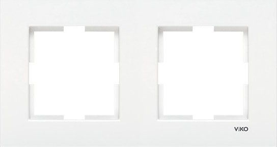 Viko Karre Seri Beyaz Ikili Yatay Çerçeve 3 Adet