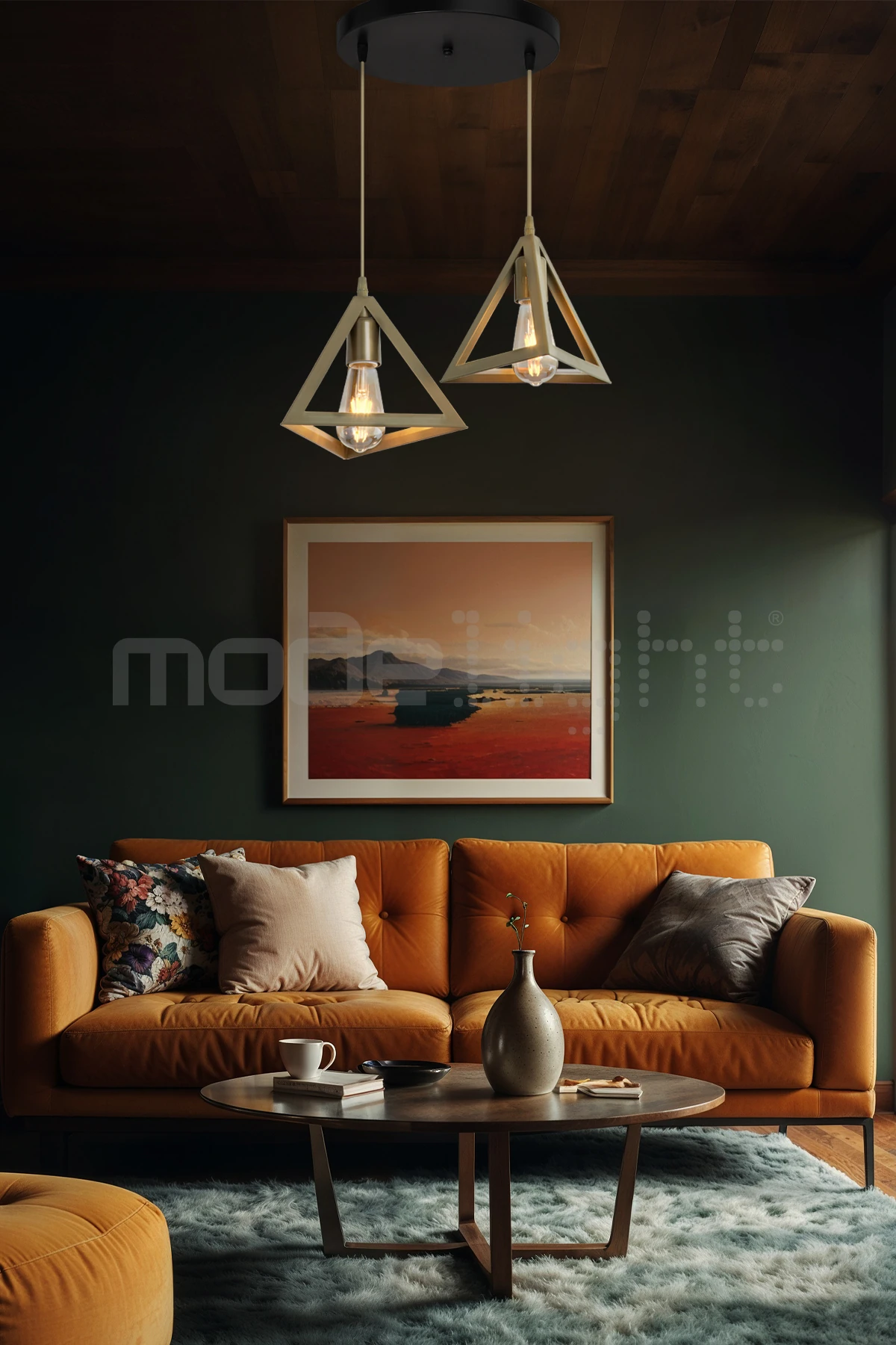 PRİZMA 2Lİ ÇEMBER AVİZE SİYAH / ESKİTME SALON-OTURMA-ÇOCUK-YEMEK-YATAK ODASI-ANTRE-MUTFAK