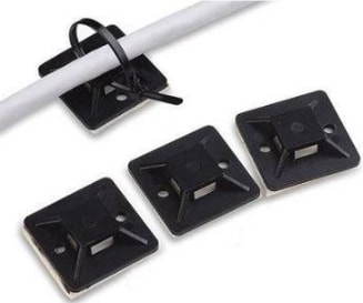 TRK-1919Y-B Siyah 100'lü 19X19 Yapışkanlı Kroşe