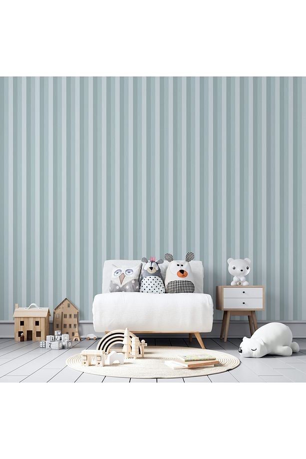 Ada Kids 8908-2 Duvar Kağıdı Beyaz Çizgili