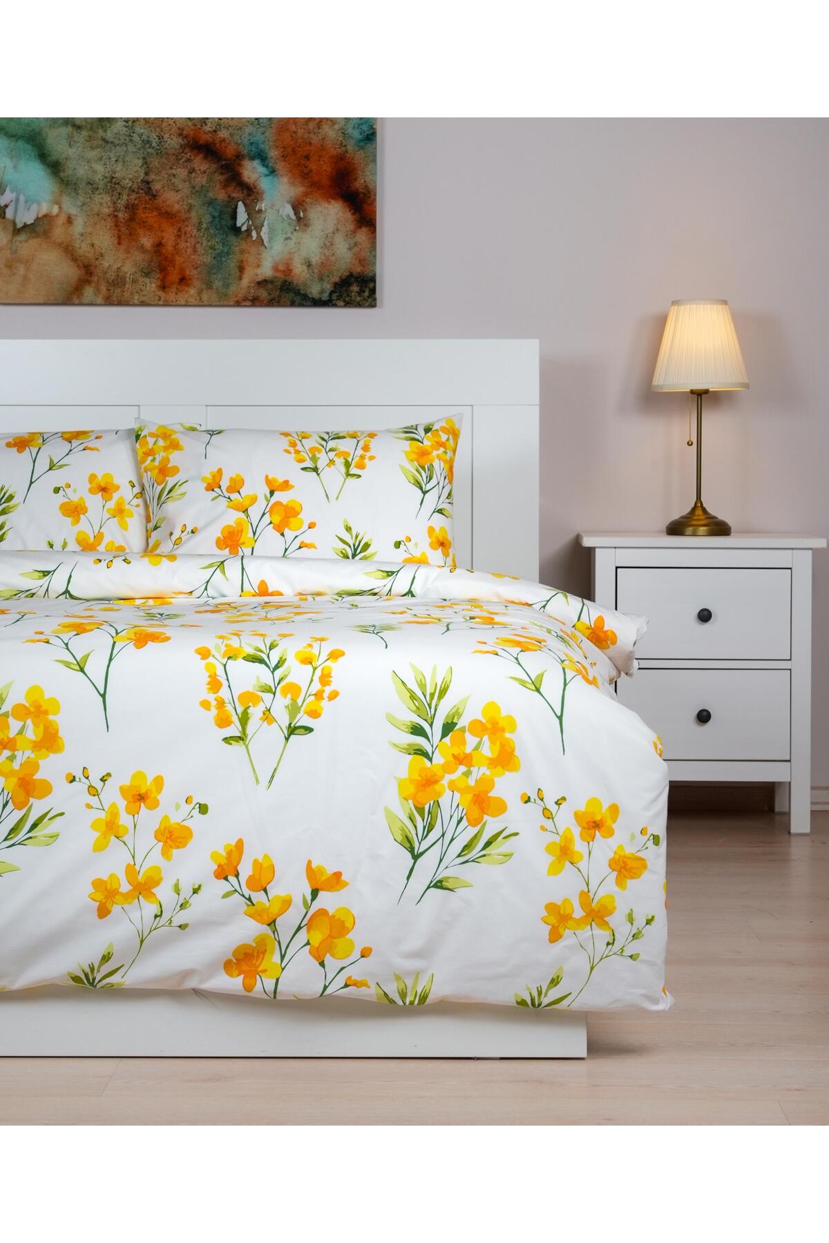Cotton Collection Tek Kişilik Nevresim Seti Daisy