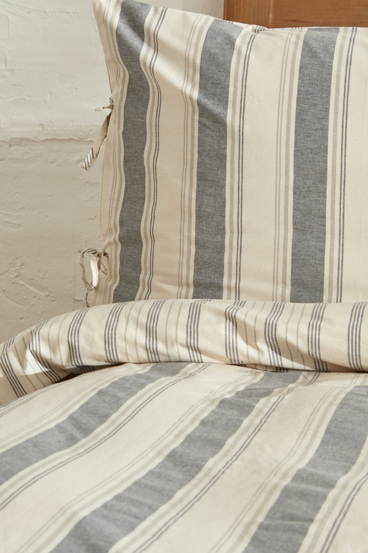 Naturel Line Jerardo Armur Çift Kişilik Nevresim Takımı Indigo