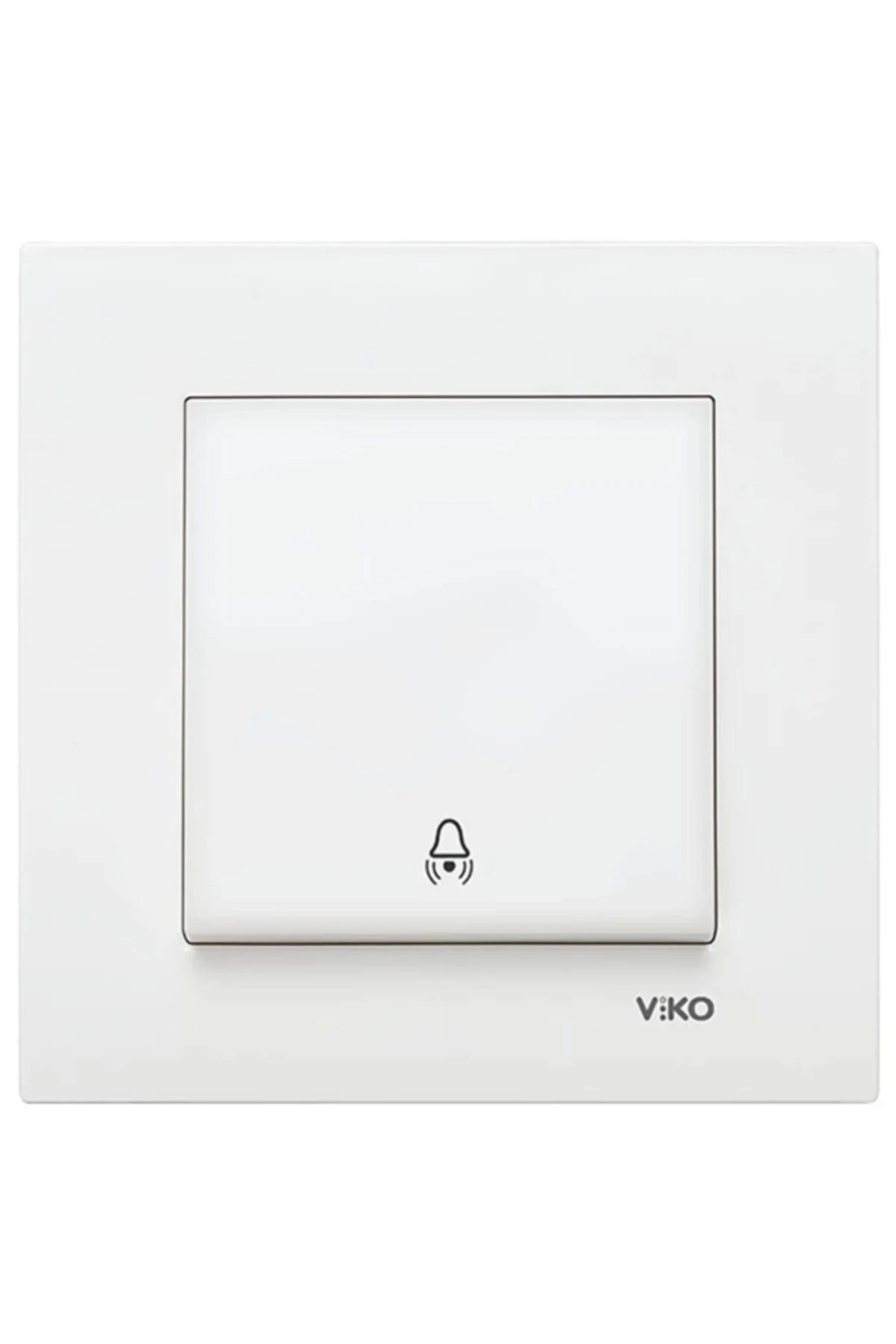 Karre Beyaz Zil Anahtarı Çerçeve Dahil