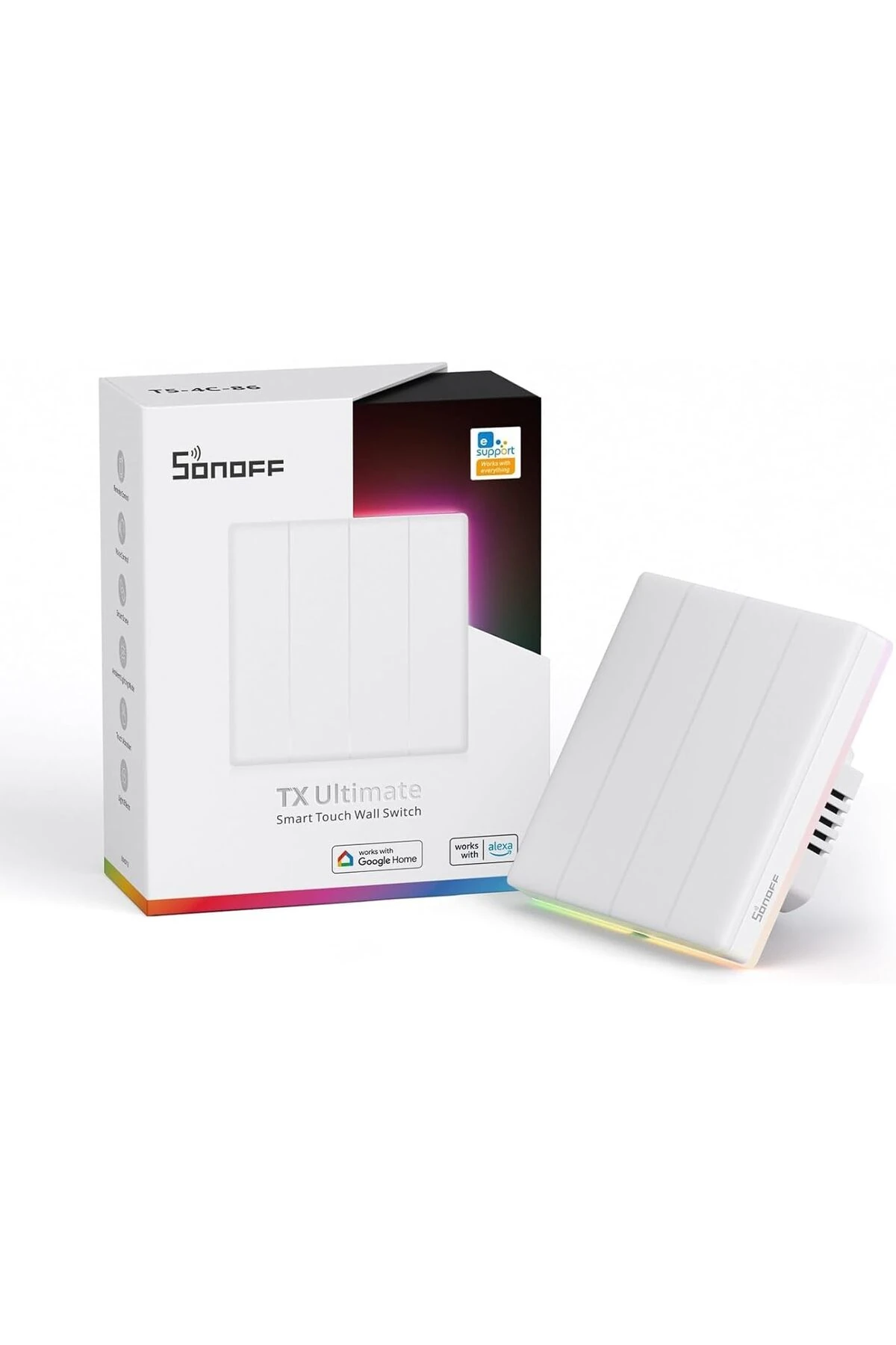 Tx Akıllı Dokunmatik Duvar Anahtarı 4 Kanallı 1185222