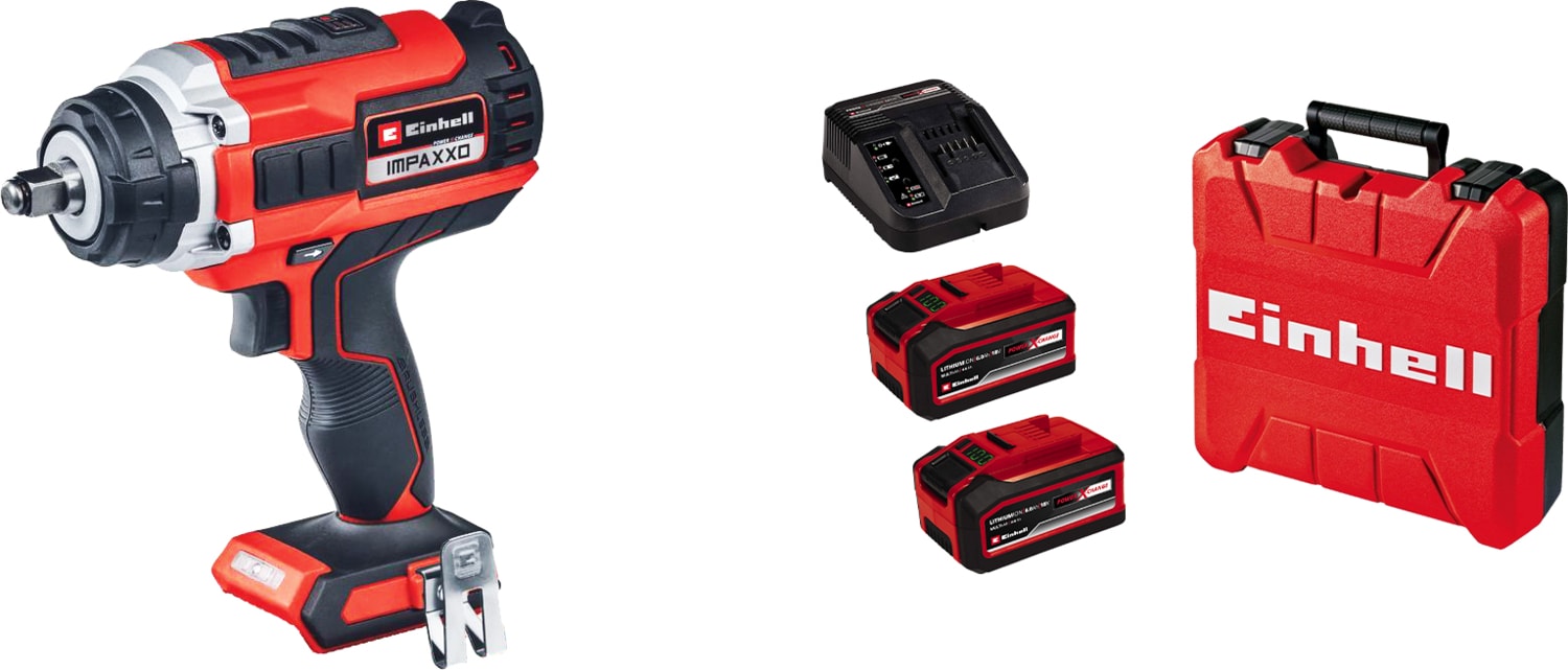 Impaxxo 18/400 Kömürsüz Akülü Somun Sıkma 18V 6 Ah Çift Akülü Set