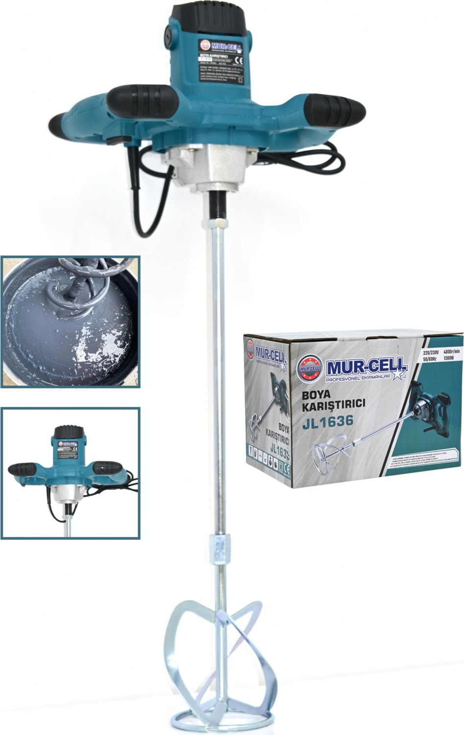 JL1636 Boya Karıştırıcı Alçı Karıştırıcı 1300 Watt
