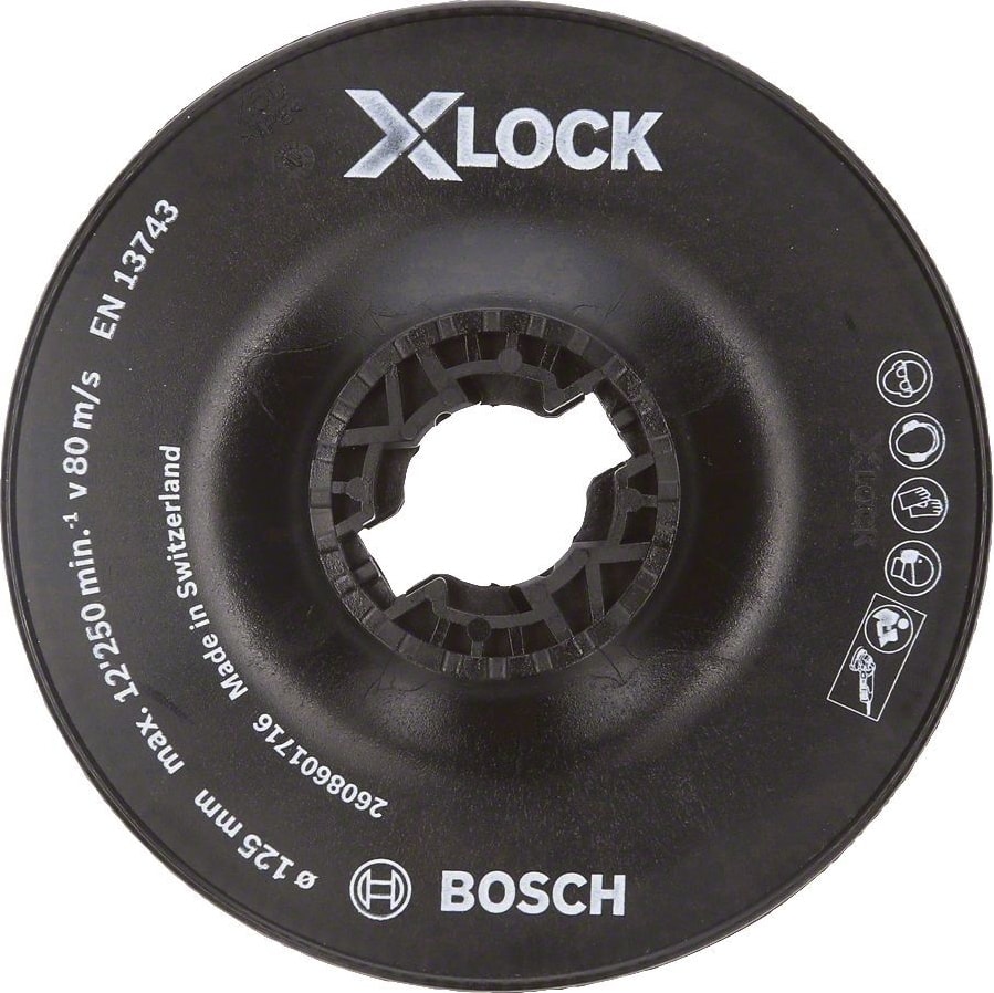 BOSCH - X-Lock - 125 mm Fiber Disk Sert Taban 2608601716