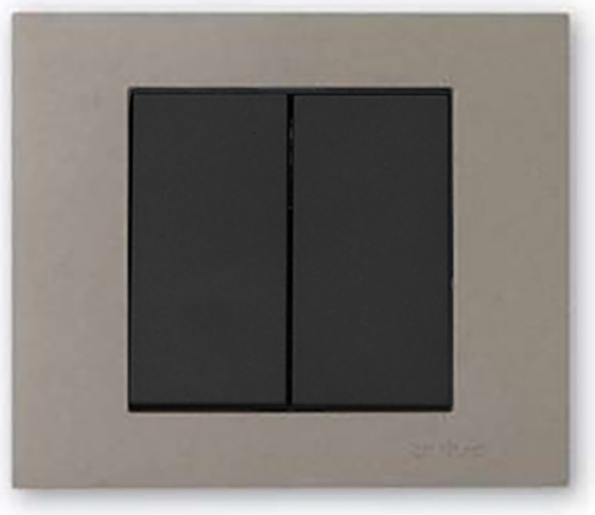 Grano Metalik Komütatör Siyah + Antrasit Çerçeve