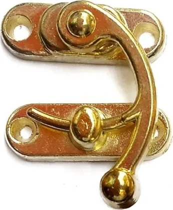 Yay Gözü, Ahşap Kutu Klipsi - Minik 20X24 Mm, Sarı, 100 Adet