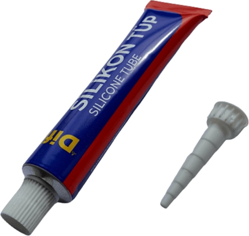 Difix | Silikon Tüp, 50 Gr, Şeffaf Suya ve Isıya Dayanıklı, Çok Amaçlı Yapıştırıcı